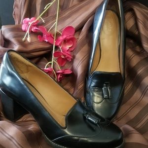 Clark's black slip on heel size 7 1/2